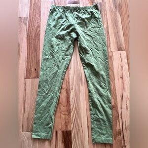 Pink Velvet Green Leggings Girl’s M (10/12)